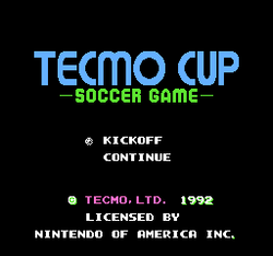 Tecmo Cup: Soccer Game - NES