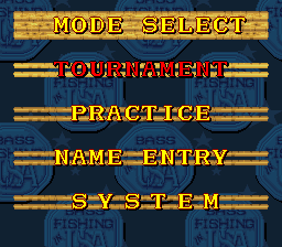 Jimmy Houston's Bass Tournament U.S.A. - SNES