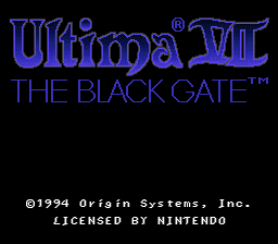 Ultima: The Black Gate - SNES