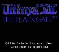 Ultima: The Black Gate - SNES