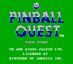 Pinball Quest - NES
