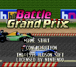 Battle Grand Prix - SNES