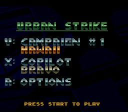 Urban Strike - SNES