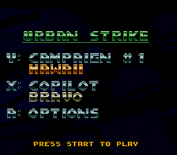 Urban Strike - SNES
