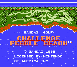 Bandai Golf: Challenge Pebble Beach - NES