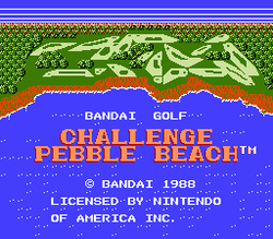 Bandai Golf: Challenge Pebble Beach - NES