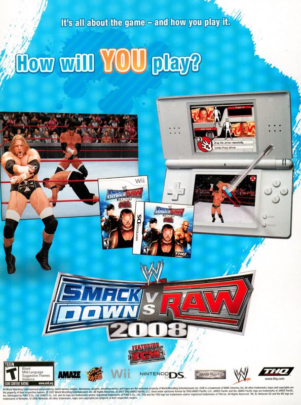 WWE Smackdown vs. Raw 2008 - PS3