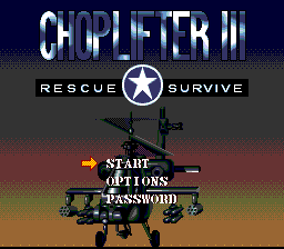 Choplifter III: Rescue Survive - SNES