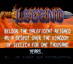 Legend - SNES