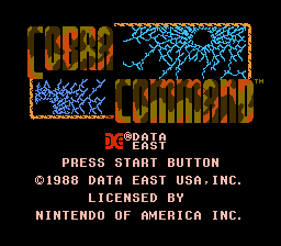 Cobra Command - NES