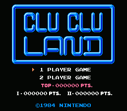 Clu Clu Land - NES