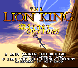 The Lion King - SNES