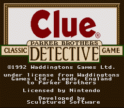 Clue - SNES