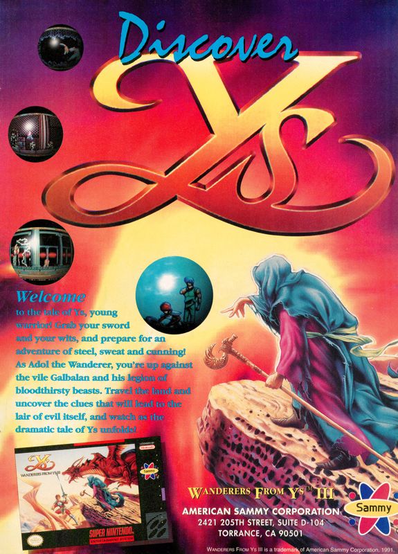 Ys III: Wanderers from Ys - PS3