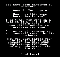 Anguna: Scourge of the Goblin King - NES
