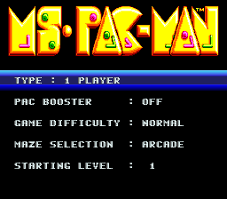 Ms. Pac-Man - SNES