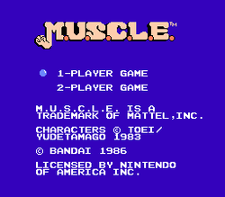 Tag Team Match: M.U.S.C.L.E. - NES