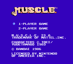 Tag Team Match: M.U.S.C.L.E. - NES