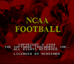 NCAA Football - SNES