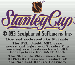 NHL Stanley Cup - SNES