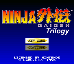 Ninja Gaiden Trilogy - SNES