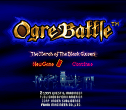 Ogre Battle - SNES