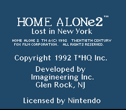 Home Alone 2: Lost in New York - SNES