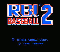 R.B.I. Baseball 2 - NES