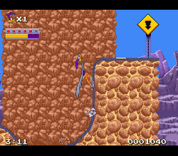 Road Runner's Death Valley Rally - SNES