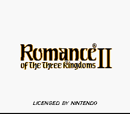 Romance of the Three Kingdoms II - SNES