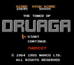 The Tower of Druaga - NES