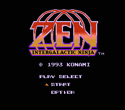 Zen: Intergalactic Ninja - NES