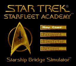 Star Trek: Starfleet Academy - Starship Bridge Simulator - SNES