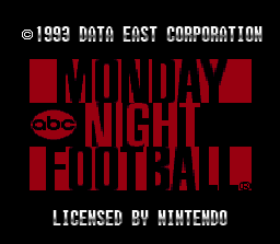ABC Monday Night Football - SNES