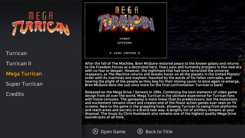Turrican Flashback - Switch