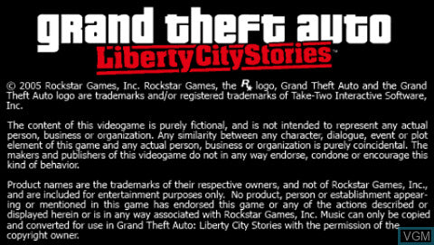 Grand Theft Auto Liberty City Stories - PSP