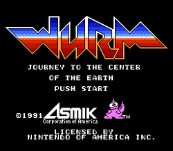 Wurm: Journey to the Center of the Earth - NES