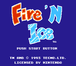 Fire 'n Ice - NES