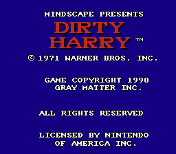 Dirty Harry - NES