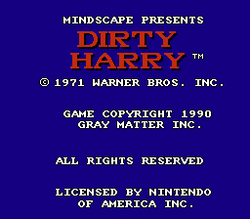 Dirty Harry - NES