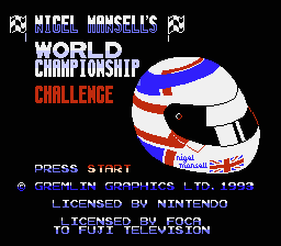 Nigel Mansell's World Championship Racing - NES