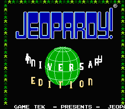 Jeopardy!: 25th Anniversary Edition - NES