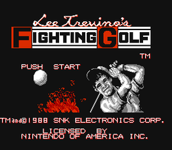 Lee Trevino's Fighting Golf - NES