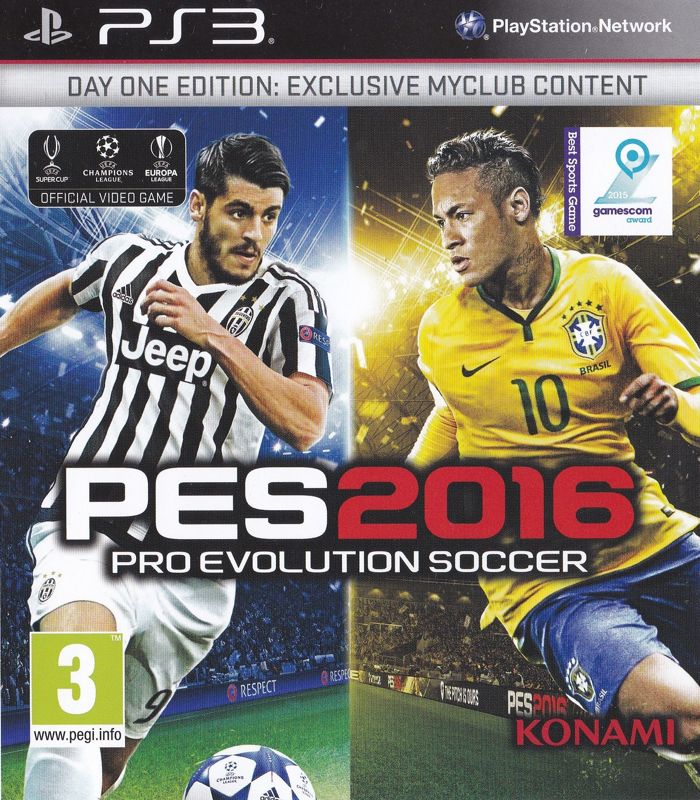 PES 2016: Pro Evolution Soccer (Day One Edition) - PS3