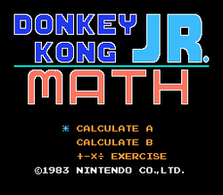 Donkey Kong Jr. Math - NES