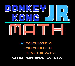 Donkey Kong Jr. Math - NES
