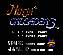 Ninja Crusaders - NES