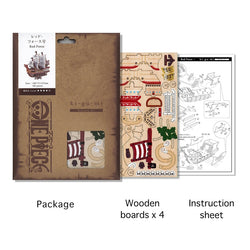 Wa-Gu-Mi Red Force - One Piece - Wooden 3D Puzzle Kit