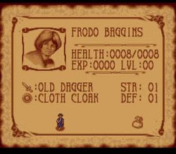 J.R.R. Tolkien's The Lord of the Rings: Volume 1 - SNES
