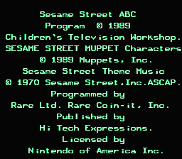Sesame Street A B C - NES